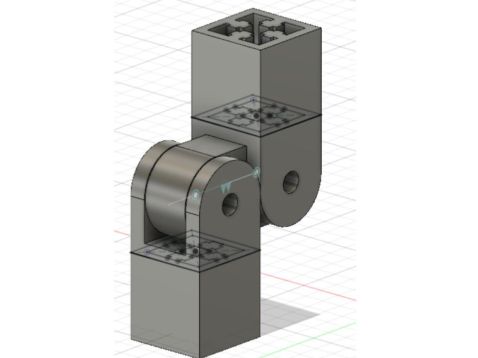 Extrusion pipe hinge with 360° range (V1)